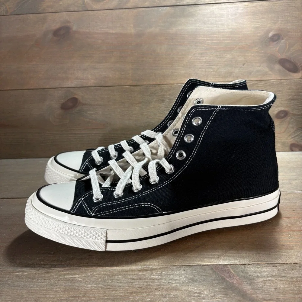 Converse Chuck 70 Hi womens size 10.5 shoes Black Canvas Lace Up sneakers
